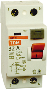 Выключатель дифференциального тока ВД1–63